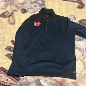Nike Black and Blue Dri-Fit Jacket with Canada Patch